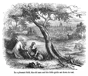 Curiosity Prints: The Old Curiosity Shop, Nell and grandfather