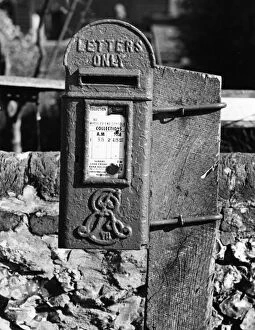 Wheeler Collection: An old English country post box, at Wheelers End, Buckinghamshire, England