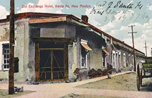 Dilapidated Prints: Old Exchange Hotel, Santa Fe, New Mexico, USA
