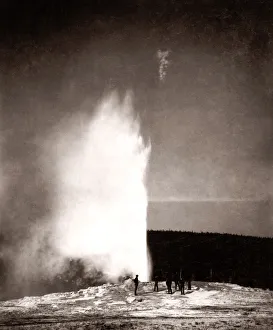 Spray Prints: Old Faithful, Yellowstone National Park, Wyoming USA