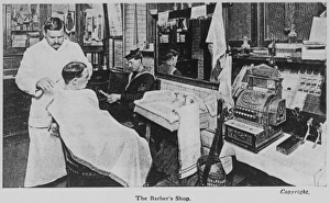 Dresser Gallery: An old fashioned barbers shop