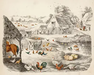 Fashioned Prints: Old Fashioned Farmyard