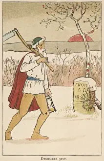 Old Father Time at the end of another year