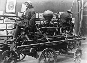 Old fire engine in a museum