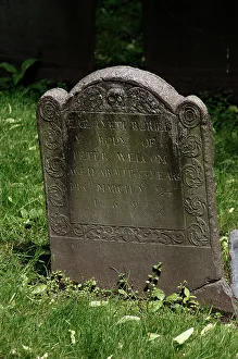 Gravestone Prints: Old Granary Burying Ground Cemetery. Tomb. Boston