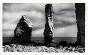 Swanage Prints: Old Harry Rocks, Swanage, Dorset
