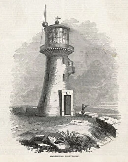 1840s Collection: Old Hartlepool Lighthouse, north east England