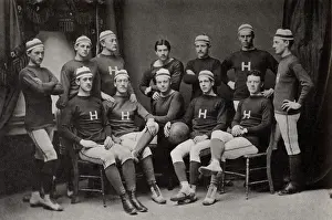 Recreation Prints: Old Harvard Football Date: 1876