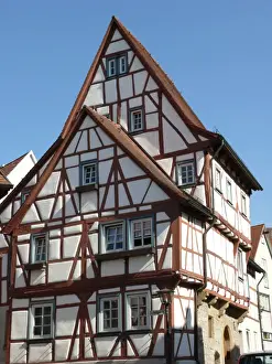 Wuerttemberg Prints: Old house, Bad Wimpfen, Baden Wurttemberg, Germany