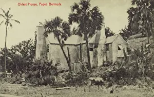 Paget Prints: Old House, Paget, Bermuda