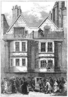 Dwellings Prints: Old houses in Fleet Street