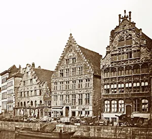 Old houses, Ghent, Belgium, Victorian period