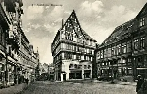 Half Timbered Prints: Old Houses on the Hoher Weg, Hildesheim, Hanover, Germany