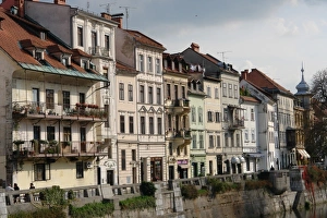 Images Dated 9th October 2007: Old houses in Ljubljana, Slovenia