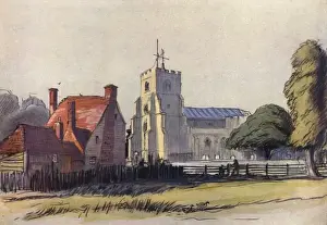 An old inn yard at Newark by Percy Home
