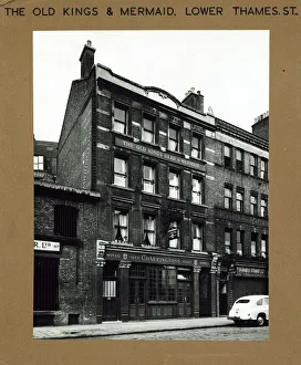 Billingsgate Prints: Old Kings Head & Mermaid PH, Billingsgate, London