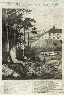 Tories Prints: The Old Labourers Last Job, picture and poem