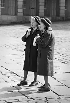 Maids Prints: Old ladies, Piece Hall Halifax - 2