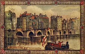 Medaeval Prints: Old London Bridge