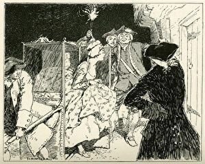 Old London Characters - Footmen with Lights