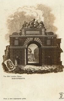 1800 Collection: The Old London Gates - Bishopsgate