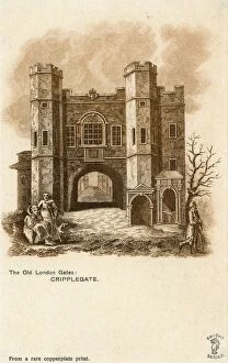 1800 Collection: The Old London Gates - Cripplegate
