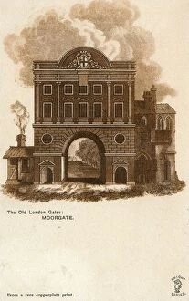 1800 Collection: The Old London Gates - Moorgate