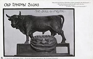 Old London Signs - The Bull & Mouth