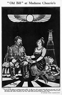 Teller Collection: Old Bill at Madame Cheerios, by Bairnsfather