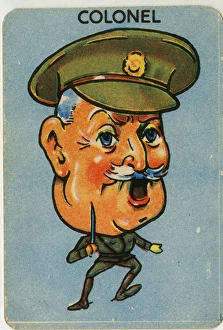 Images Dated 18th February 2016: Old Maid card - The Colonel