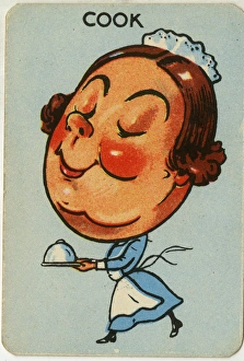 Images Dated 18th February 2016: Old Maid card - Cook