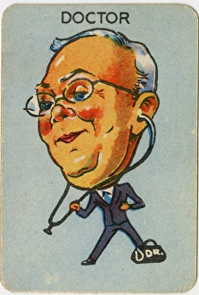 Images Dated 18th February 2016: Old Maid card - Doctor