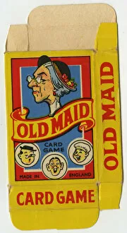 Images Dated 18th February 2016: Old Maid card game - box design
