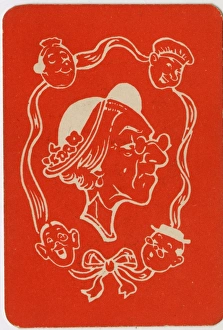 Images Dated 18th February 2016: Old Maid card game - design on back