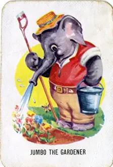 Watering Prints: Old Maid card game - Jumbo the Gardener