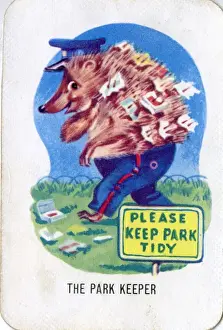 Hedgehog Prints: Old Maid card game - The Park Keeper