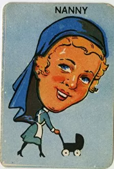 Images Dated 18th February 2016: Old Maid card - Nanny