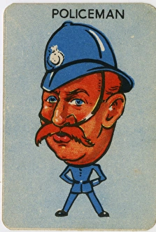 Images Dated 18th February 2016: Old Maid card - Policeman