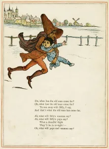 Abduction Prints: Old man abducting a little boy