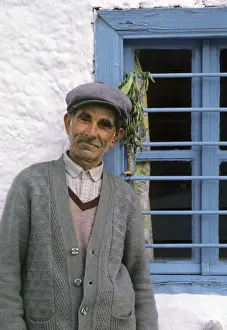Old man in cloth cap - Thassos, Greece