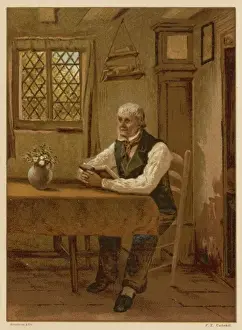 Old Man Reads Bible