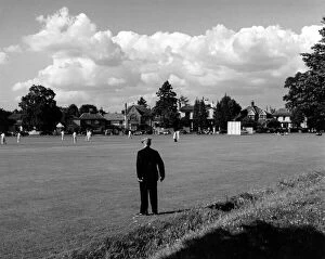 Images Dated 1st September 2011: Old Man Watching Cricket