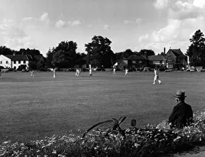 Images Dated 1st September 2011: Old Man Watching Cricket