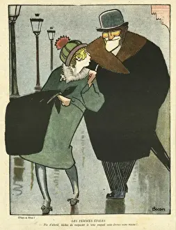 Overcoat Prints: Old Man / Young Woman 1919