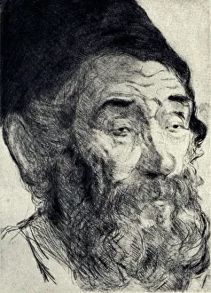 Bushy Prints: Old Man's Head