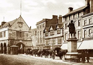 Old Market Place, Shrewsbury early 1900's