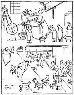 Demand Collection: Old meat works, illustration by William Heath Robinson