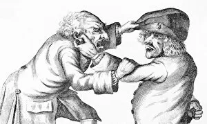 Old men fighting