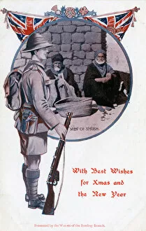 Images Dated 15th May 2018: Two Old Men of Shush, Iran - WWI Xmas card