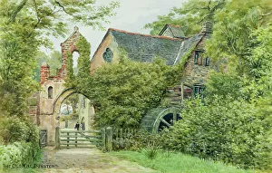 Dunster Prints: Old Mill, Dunster, Exmoor, Somerset